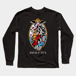 Rock of Ages American Traditional Tattoo Flash Long Sleeve T-Shirt